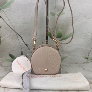 See By Chloé Beige Shell Crossbody Shoulder Bag